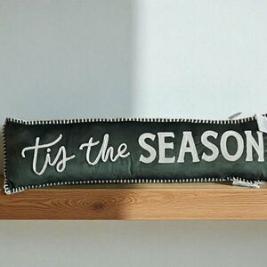 Kirklands Home Soft Green Christmas Accent Pillow - NWT